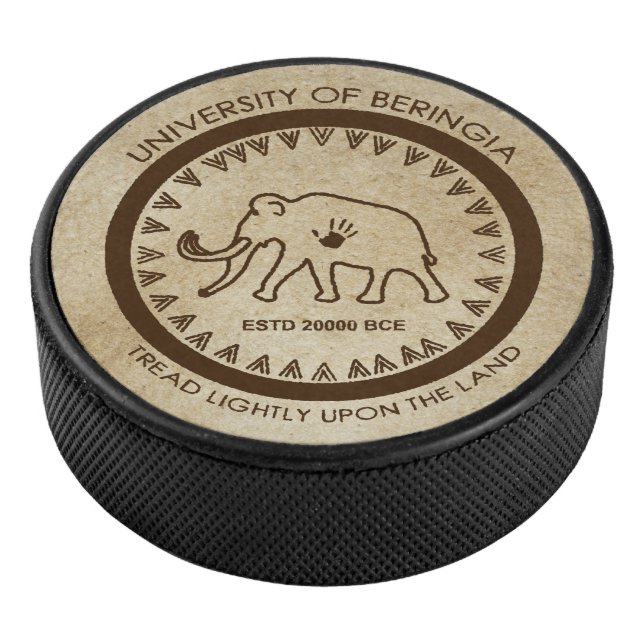 University of Beringia Mammoth Seal Hockey Puck (3/4)