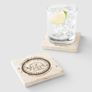 University of Beringia Mammoth Stone Coaster