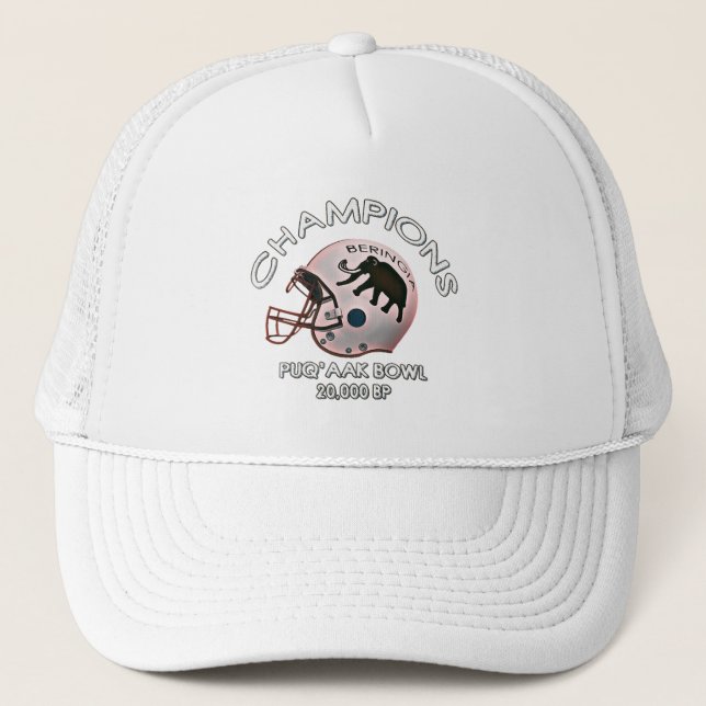 University of Beringia Puq'aak Bowl Championship Trucker Hat (Front)