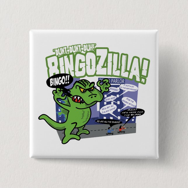 University of Bingo BingoZIlla button (Front)