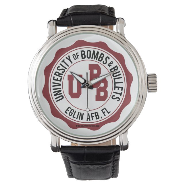 University of Bombs and Bullets Eglin Watch (Front)