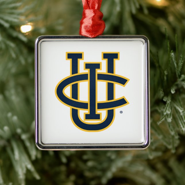 University of California, Irvine Logo Metal Ornament (Tree)