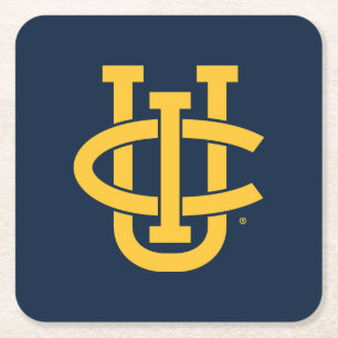 University of California, Irvine Logo Square Paper Coaster