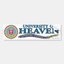 University of Heaven Bumper Sticker