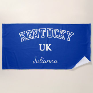 University of Kentucky Personalized Beach Towel