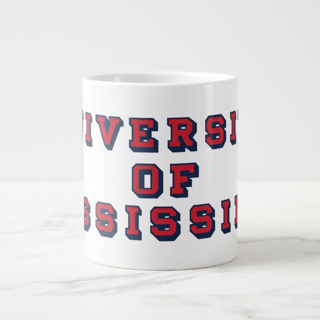 University of Mississippi | Block Type Large Coffee Mug (Front)