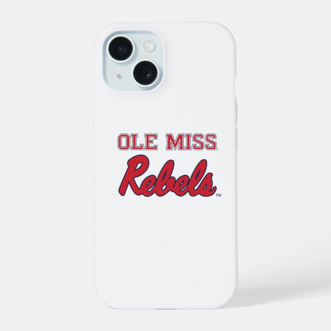 University of Mississippi | Ole Miss Rebels iPhone 15 Case (Back)