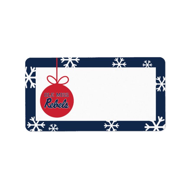 University of Mississippi | Ole Miss Rebels Label (Front)