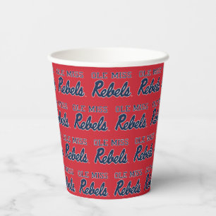 University of Mississippi   Ole Miss Rebels Paper Cups