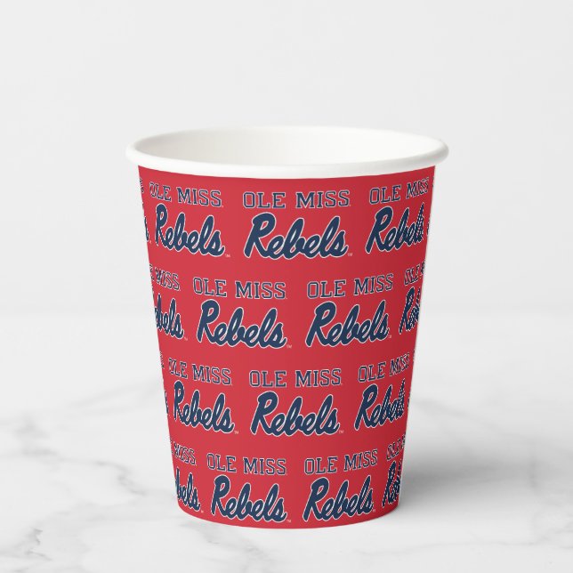 University of Mississippi | Ole Miss Rebels Paper Cups (Back)