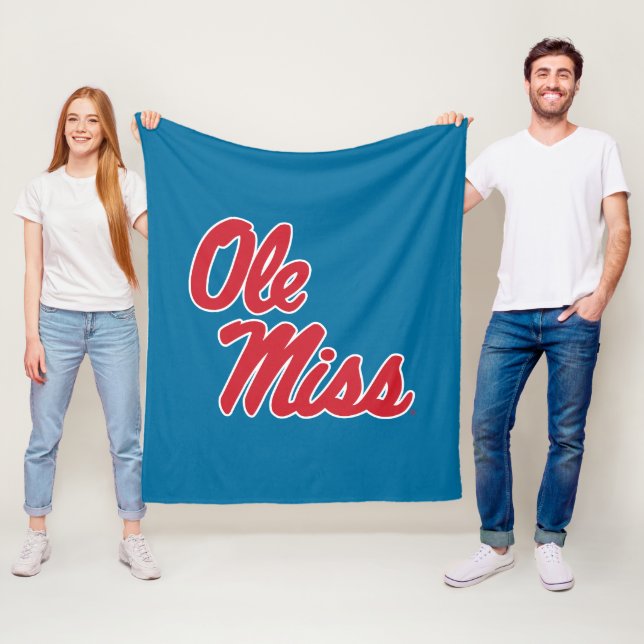 University of Mississippi | Ole Miss Script Fleece Blanket (In Situ)