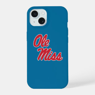 University of Mississippi   Ole Miss Script iPhone 15 Case