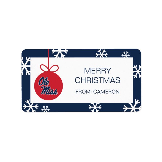 University of Mississippi | Ole Miss Script Label (Front)