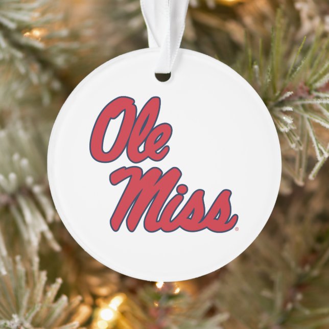 University of Mississippi | Ole Miss Script Ornament (Tree)