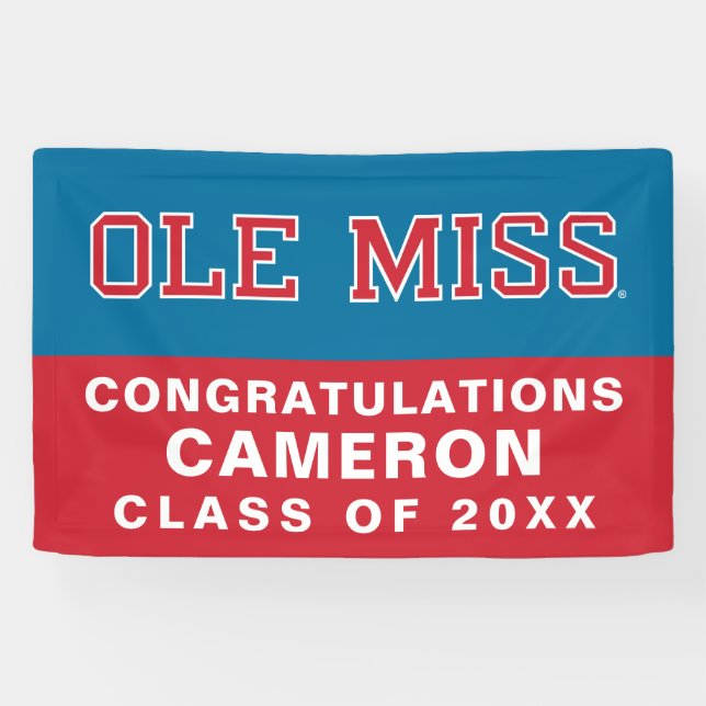 University of Mississippi | Ole Miss Wordmark Banner (Horizontal)