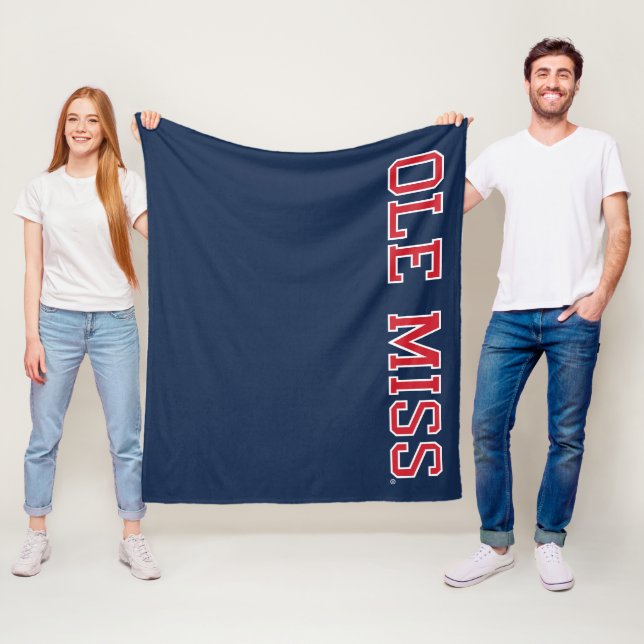University of Mississippi | Ole Miss Wordmark Fleece Blanket (In Situ)