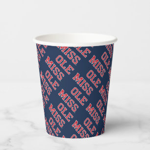 University of Mississippi   Ole Miss Wordmark Paper Cups