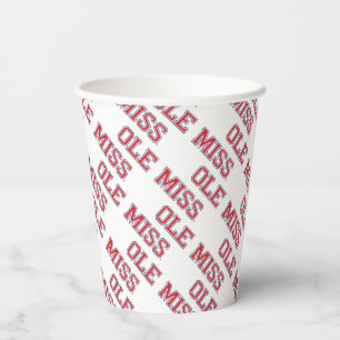 University of Mississippi   Ole Miss Wordmark Paper Cups