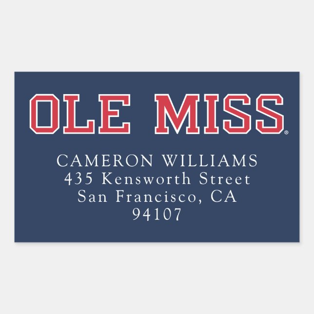University of Mississippi | Ole Miss Wordmark Sticker (Front)