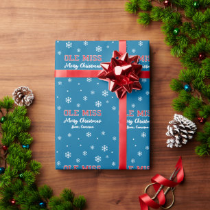 University of Mississippi   Ole Miss Wordmark Wrapping Paper