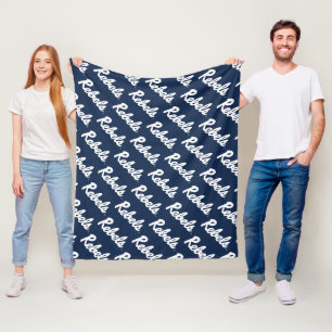 University of Mississippi   Rebels Script Fleece Blanket
