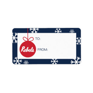 University of Mississippi Rebels Script Label