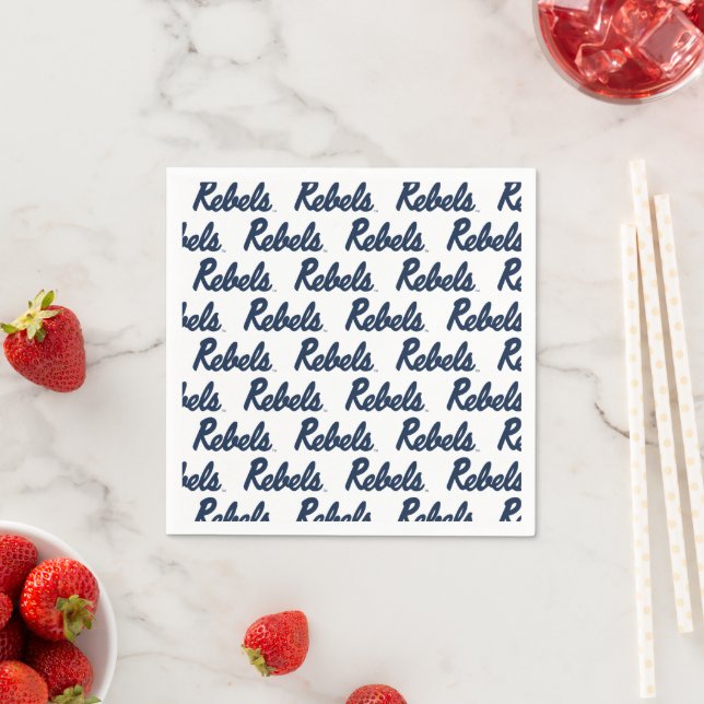 University of Mississippi | Rebels Script Napkin (Insitu)