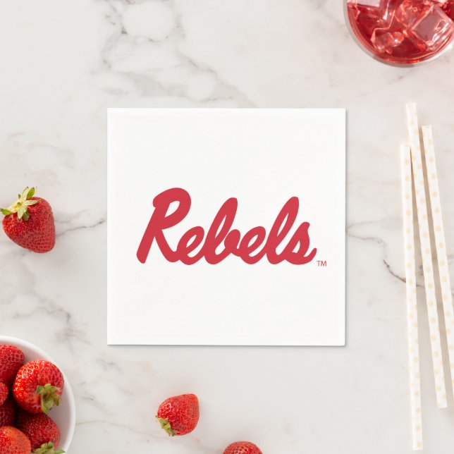 University of Mississippi | Rebels Script Napkin (Insitu)