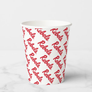 University of Mississippi Rebels Script Paper Cups