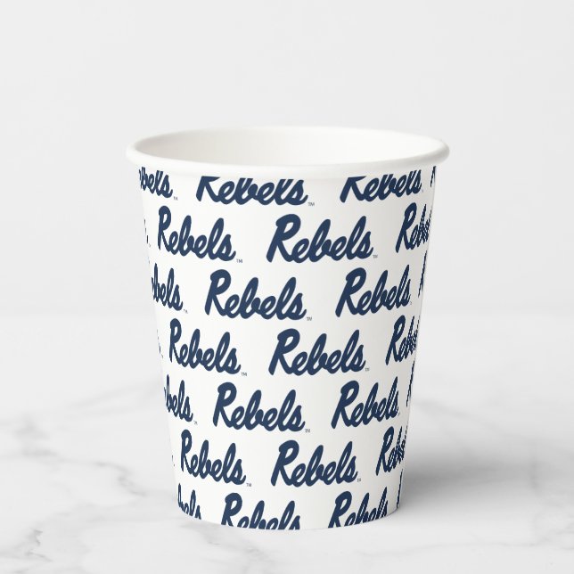 University of Mississippi | Rebels Script Paper Cups (Back)