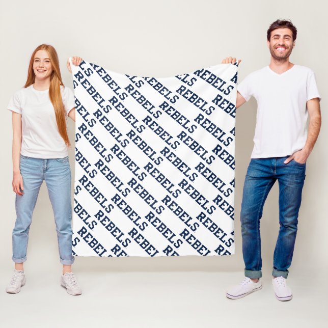 University of Mississippi | Rebels Wordmark Fleece Blanket (In Situ)
