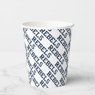 University of Mississippi   Rebels Wordmark Paper Cups
