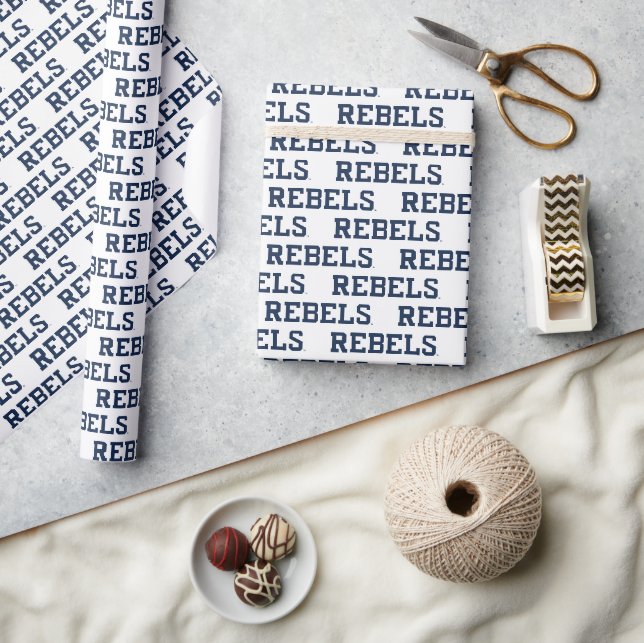 University of Mississippi | Rebels Wordmark Wrapping Paper (Crafts)