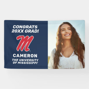 University of Mississippi   Script M Banner