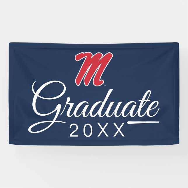 University of Mississippi | Script M Banner (Horizontal)