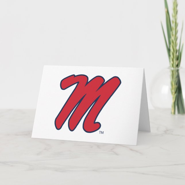 University of Mississippi | Script M Card (Front)