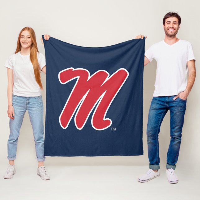 University of Mississippi | Script M Fleece Blanket (In Situ)