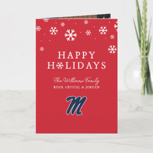 University of Mississippi Script M Holiday Card