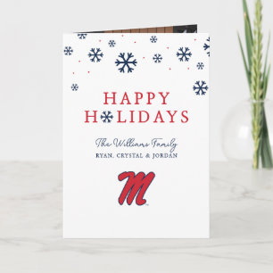 University of Mississippi Script M Holiday Card