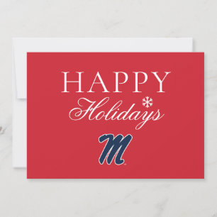 University of Mississippi   Script M Holiday Card