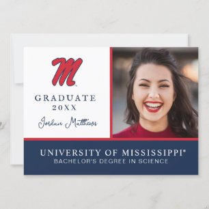 University of Mississippi   Script M Invitation