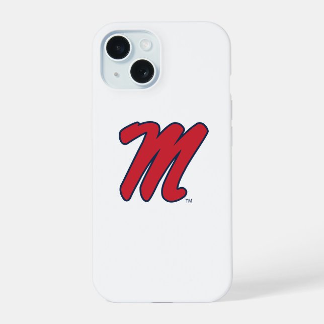 University of Mississippi | Script M iPhone 15 Case (Back)