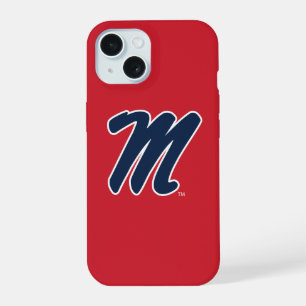 University of Mississippi Script M iPhone 15 Case