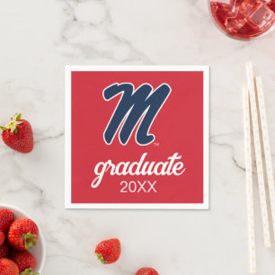 University of Mississippi   Script M Napkin