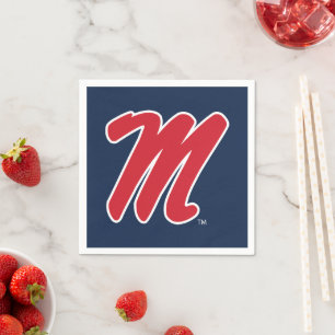 University of Mississippi Script M Napkin