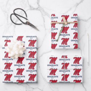 University of Mississippi Script M Wrapping Paper Sheet