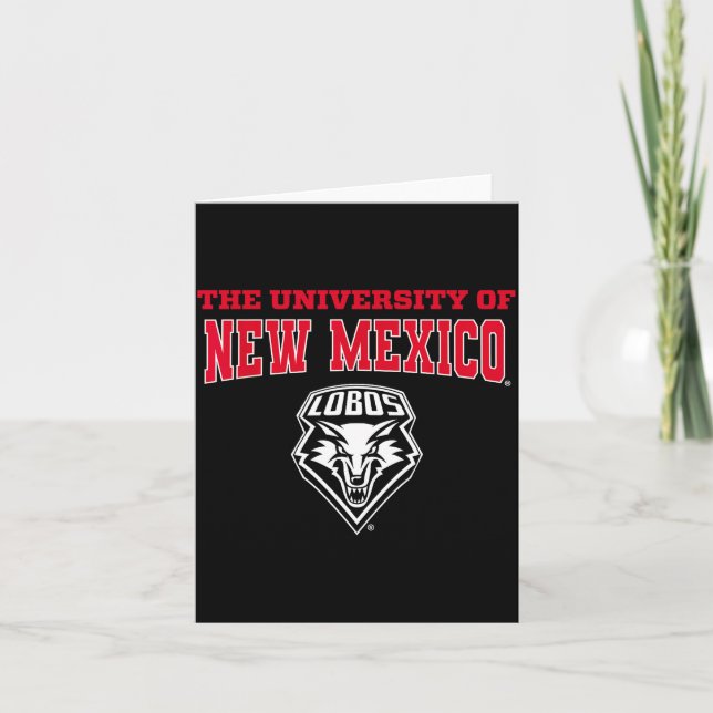 University Of New Mexico Unm Lobos Ncaa Unm&#   Card (Front)