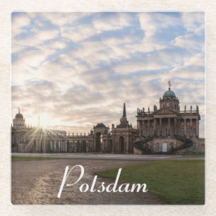 University of Potsdam at sunset in Germany Glass Coaster