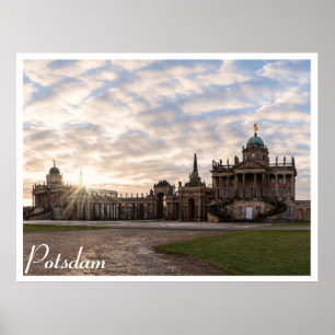 University of Potsdam at sunset in Germany Poster