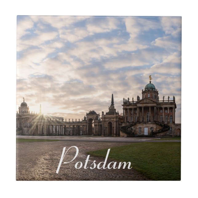 University of Potsdam at sunset in Germany Tile (Front)